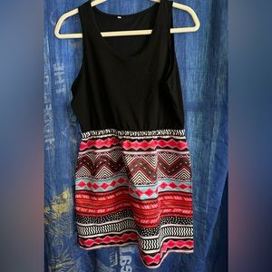 Aztec Print Dress